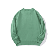Autumn and Winter Neutral Jacquard Embroidery Casual Loose Sweater - MRSLM