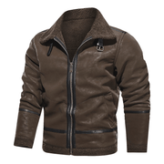 men's PU leather jacket, view 6 - MRSLM
