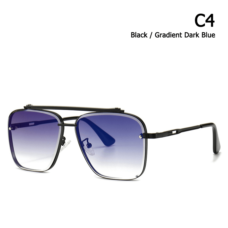 retro square frame sunglasses, view 5 - MRSLM