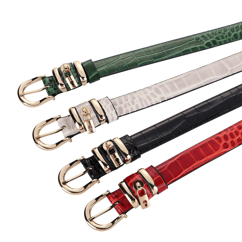 Women's cowhide leather decorative belt, view 2 - MRSLM