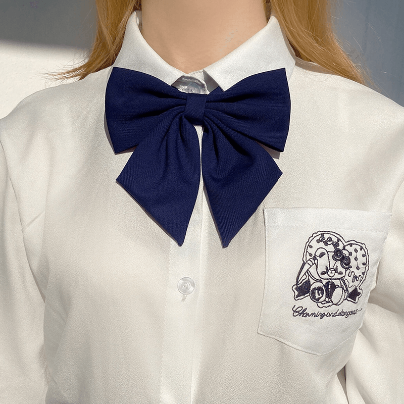 women's collegiate bow tie, view 4 - MRSLM