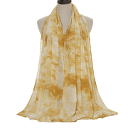 tie-dye printed chiffon scarf shawl, view 5 - MRSLM