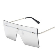 Large one-piece square sunglasses, view 3 - MRSLM