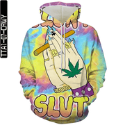 Harajuku Style European and American Trend Digital Printing Hoodie Men - MRSLM