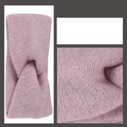 wide cross knitted bowknot headband, view 2 - MRSLM