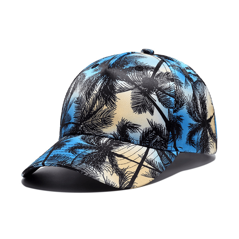 printed coconut pattern cap, view 5 - MRSLM