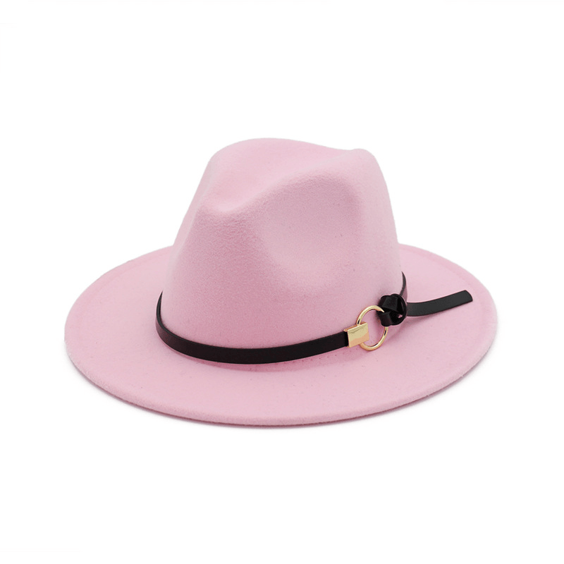 Wool felt jazz hat with belt, view 8 - MRSLM