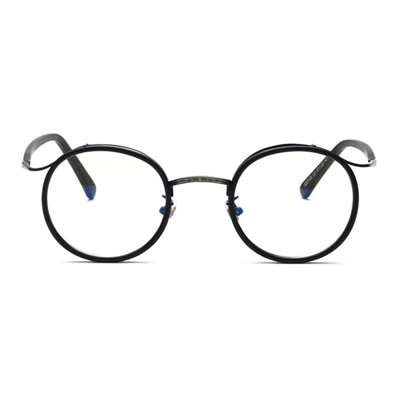 retro round flat mirror glasses, view 3 - MRSLM