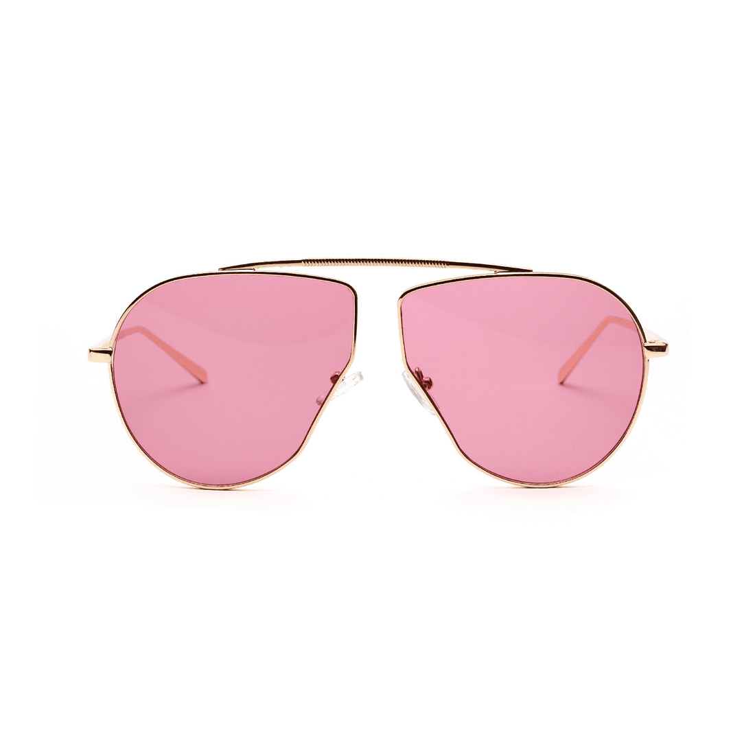 A1166 Polygonal Big Frame Sunglasses, Metal Frame Sunglasses for Women