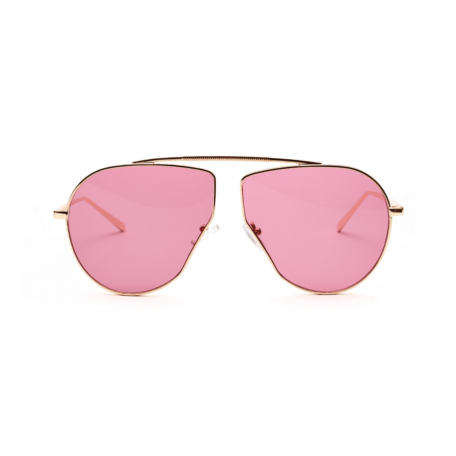 A1166 Polygonal Big Frame Sunglasses, Metal Frame Sunglasses for Women - MRSLM