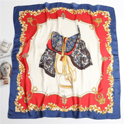 women's artificial silk square scarf, view 5 - MRSLM