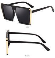 large frame womens metal sunglasses, view 7 - MRSLM