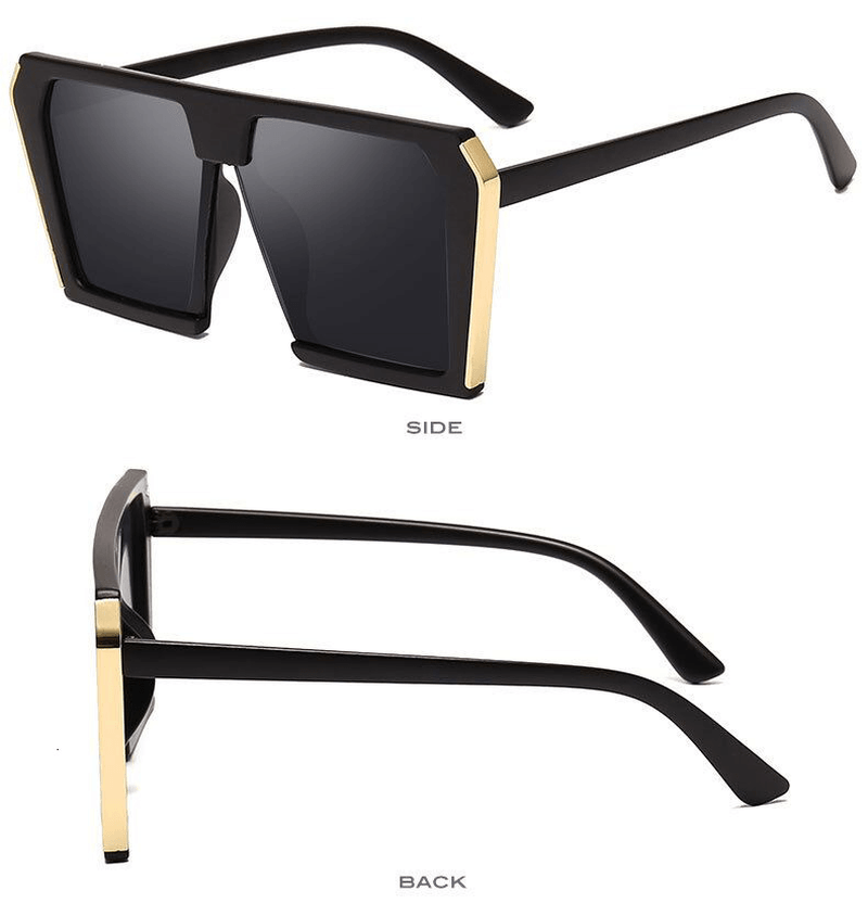large frame womens metal sunglasses, view 7 - MRSLM