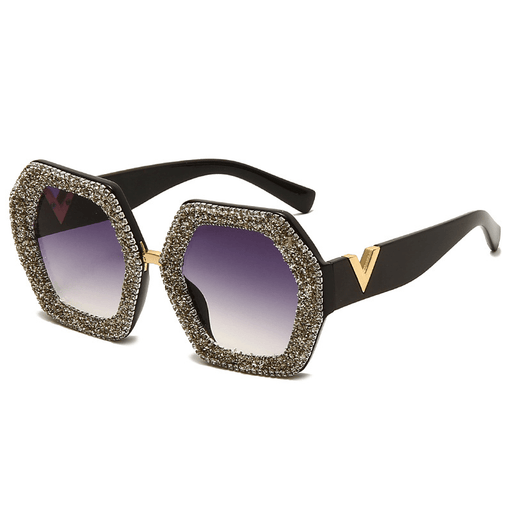 women's oversized diamond sunglasses - MRSLM