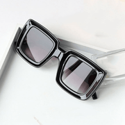 simple big frame retro square sunglasses, view 7 - MRSLM