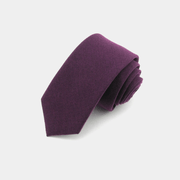 slim striped flannel tie, view 15 - MRSLM