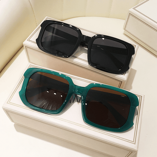 women's thick frame rectangle sunglasses - MRSLM