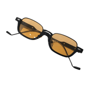 Half-frame oval sunglasses with chain, view 12 - MRSLM
