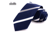 men's striped jacquard necktie, view 19 - MRSLM