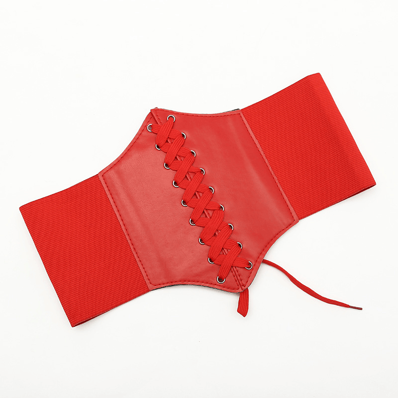 Women's wide elastic waist belt, view 5 - MRSLM