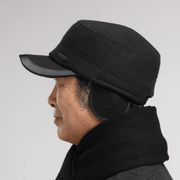 Men's winter flat cap, view 4 - MRSLM