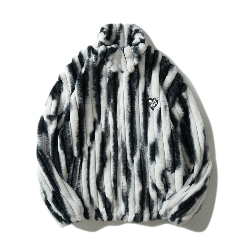 men's tie-dye lamb plush jacket - MRSLM