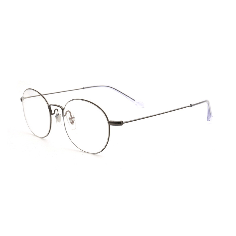 men's retro small-frame metal glasses, view 2 - MRSLM