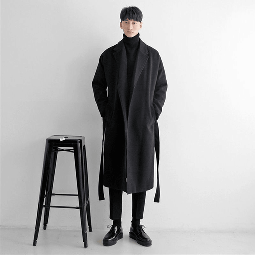 men's mid-length woolen coat - MRSLM
