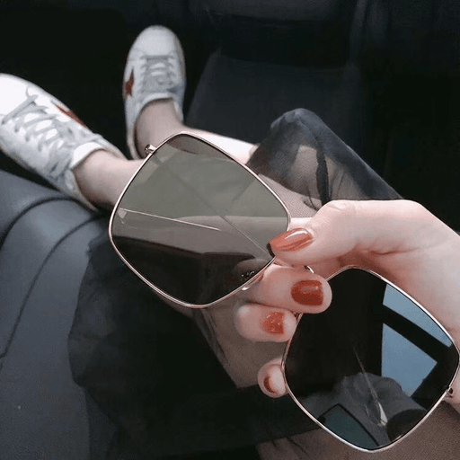 square retro metal UV400 sunglasses - MRSLM