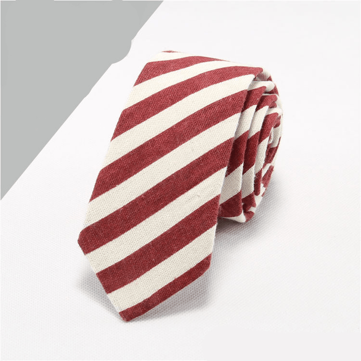 Cotton and Linen Tie Men'S Formal Business Tie - MRSLM