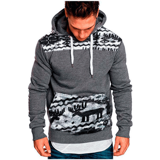 christmas fawn hooded slim sweatshirt - MRSLM