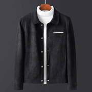 mens slim lapel velvet jacket - MRSLM