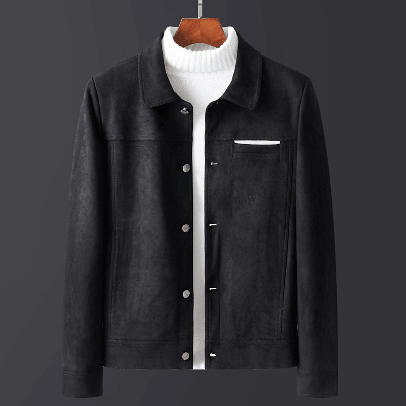 mens slim lapel velvet jacket - MRSLM