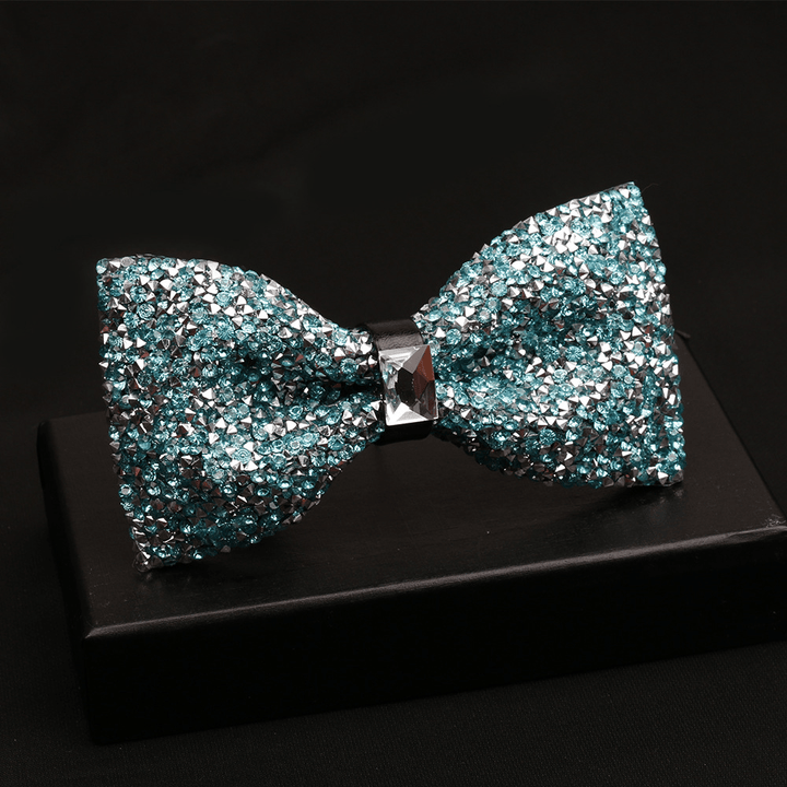 Fashionable Men'S Shiny Diamond Bow Tie - MRSLM