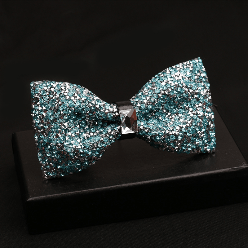 men's shiny bow tie, view 6 - MRSLM