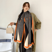 women's imitation cashmere double-sided scarf, view 5 - MRSLM