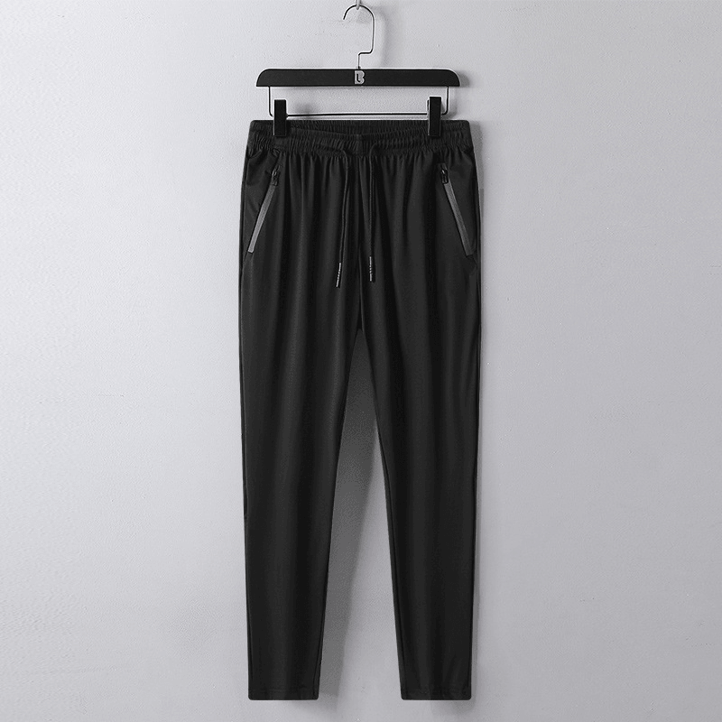 Men's Breathable Casual Thin Ice Silk Trousers