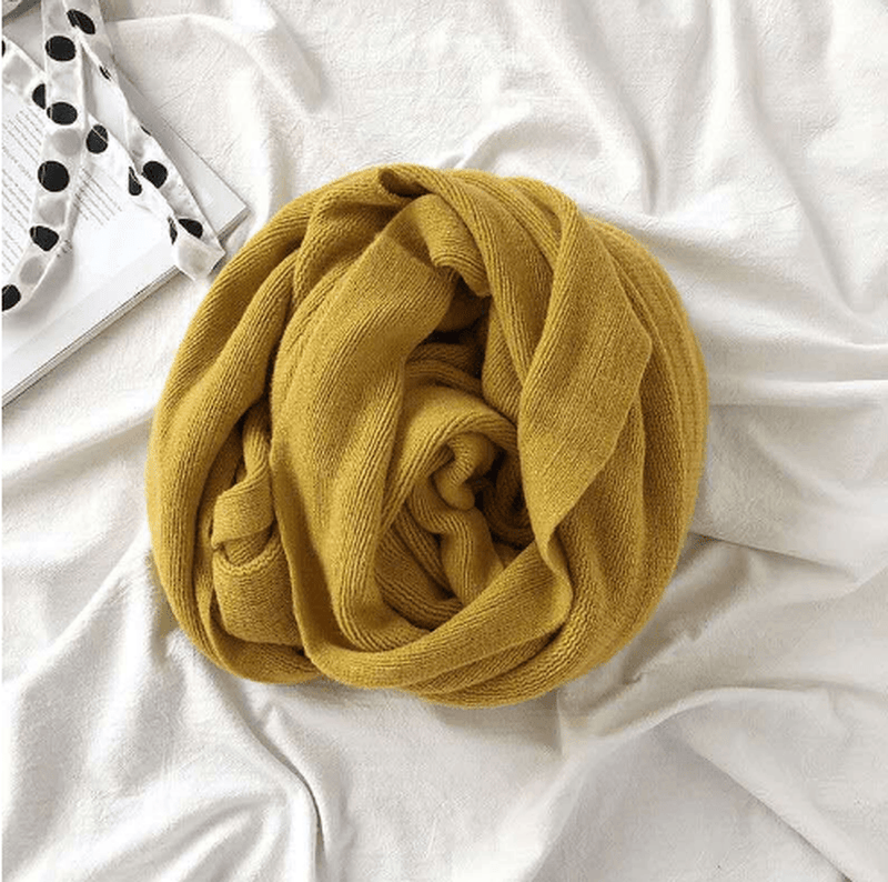 pure color knitted scarf, view 12 - MRSLM