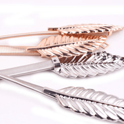 women's leaf metal waist chain, view 4 - MRSLM