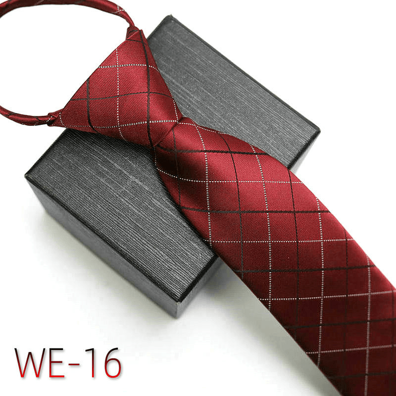 Men's striped polyester silk tie, view 16 - MRSLM