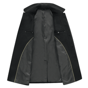 men's long lapel wool coat, view 3 - MRSLM