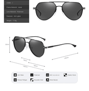 Ladies aluminum magnesium polarized sunglasses, view 7 - MRSLM