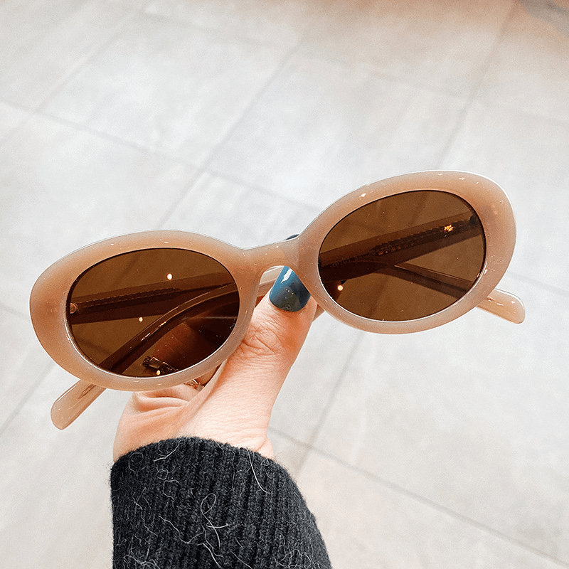 women's small frame oval sunglasses, view 7 - MRSLM
