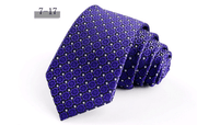 men's striped jacquard necktie, view 20 - MRSLM