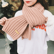 Women's thick knit striped winter scarf, view 7 - MRSLM