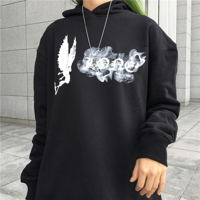 Smoke Angel Big V Hoodie Thick - MRSLM