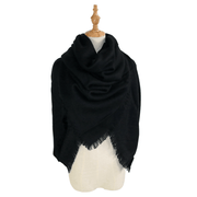 women's square grid scarf, view 6 - MRSLM