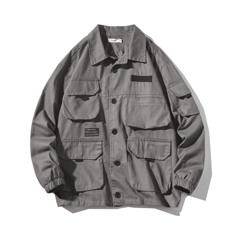Men's multi-pocket tooling jacket, view 4 - MRSLM