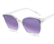 Women's round frame retro sunglasses, view 3 - MRSLM
