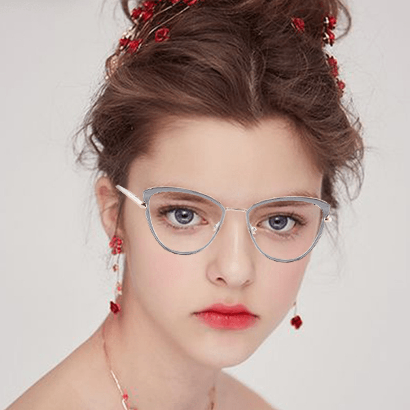 cat eye flat glasses frame - MRSLM
